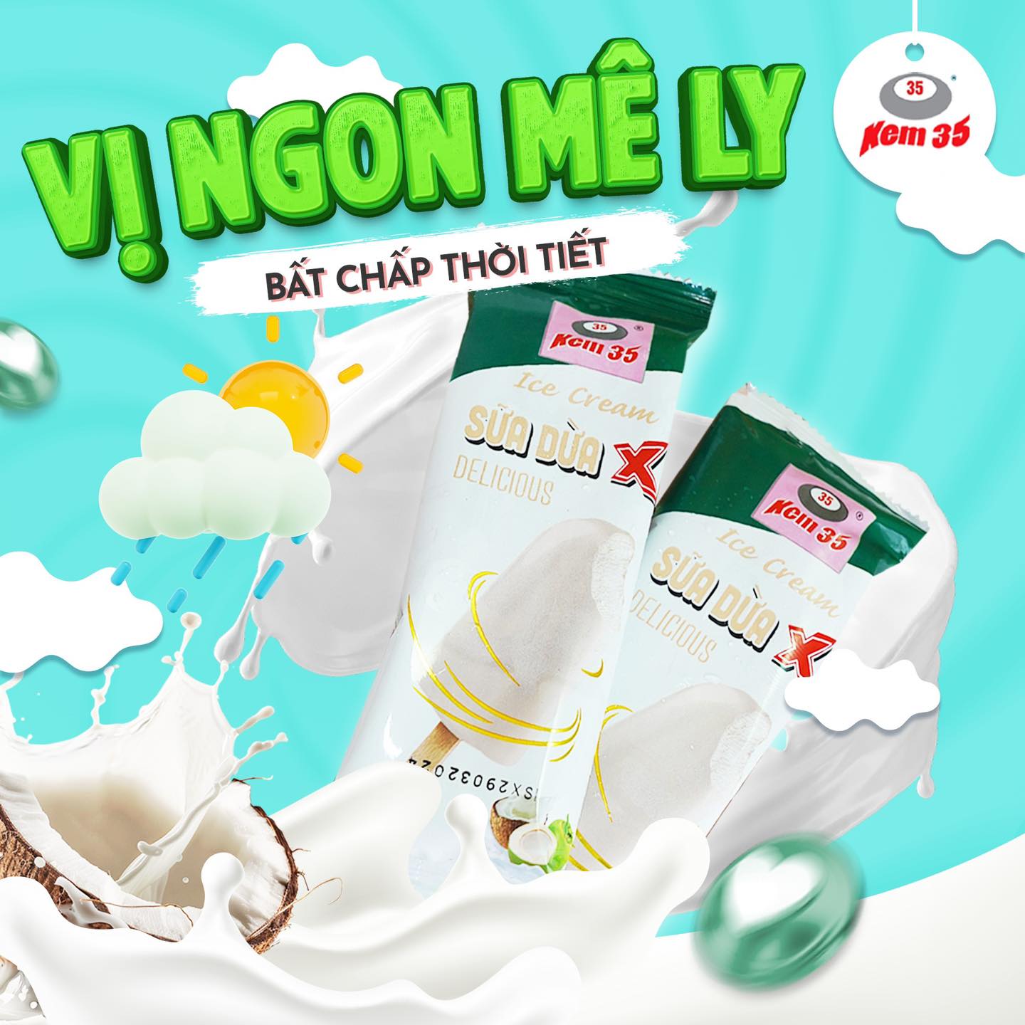 Kem 35 giao hàng tận nơi: Mát lạnh đến cửa, không cần chờ lâu
